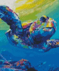 Colorful Small Turtle Diamond Painting