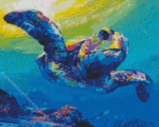 Colorful Small Turtle Diamond Painting