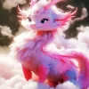 Cute Pink Dragon Diamond Painting