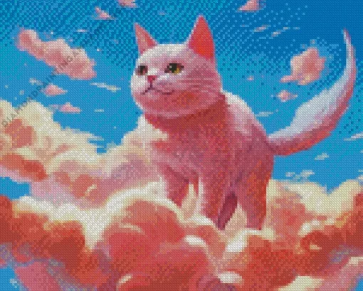 Flying Cat Diamond Painting