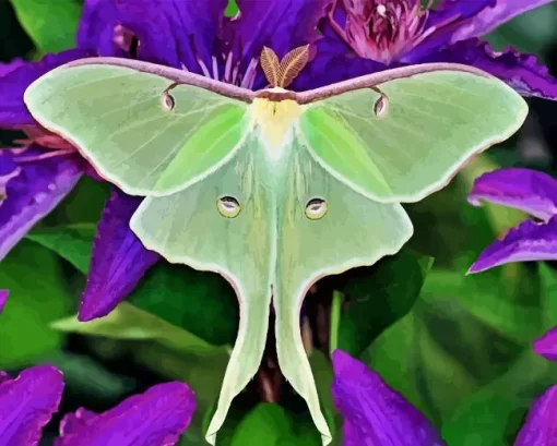 Luna Moth Diamond Painting