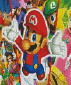 Mario Party Diamond Painting