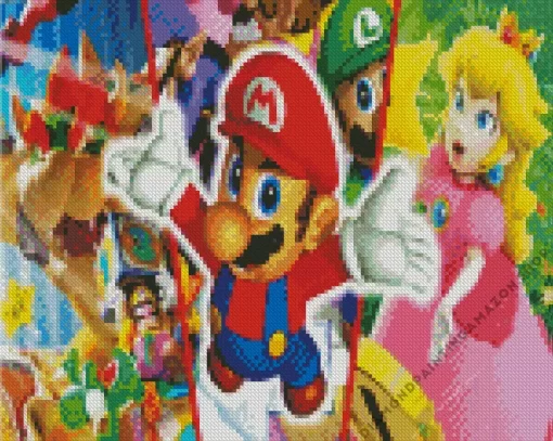 Mario Party Diamond Painting