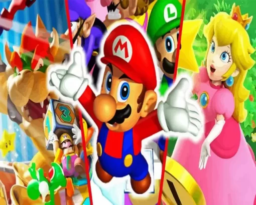 Mario Party Diamond Painting