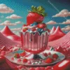 Strawberries And Cream Diamond Painting