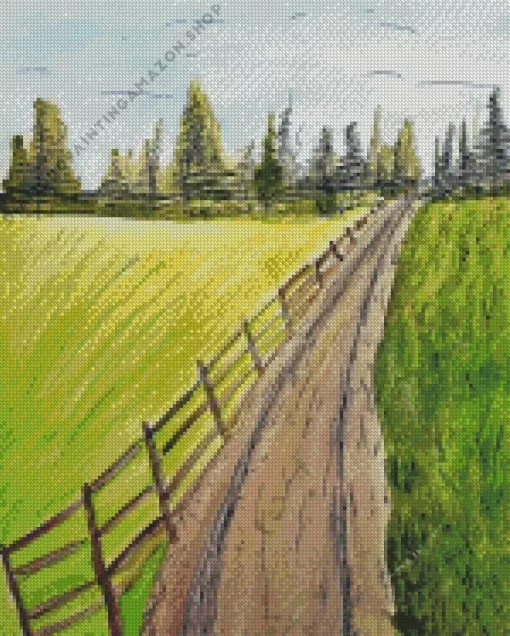 Aesthetic Dirt Road Diamond Painting