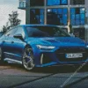 Blue Audi RS7 Diamond Painting