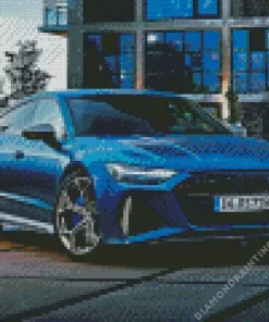 Blue Audi RS7 Diamond Painting