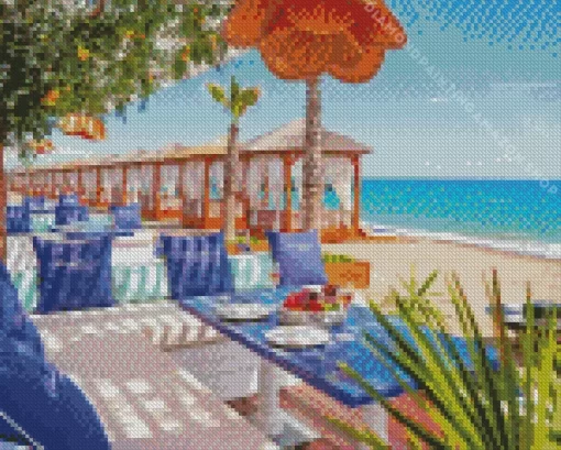 Beach Lounge Diamond Painting