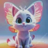 Butterfly Cat Diamond Painting