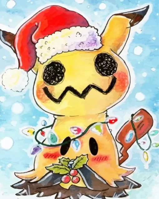 Christmas Mimikyu Diamond Painting