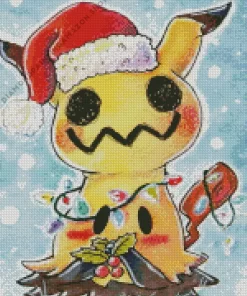 Christmas Mimikyu Diamond Painting