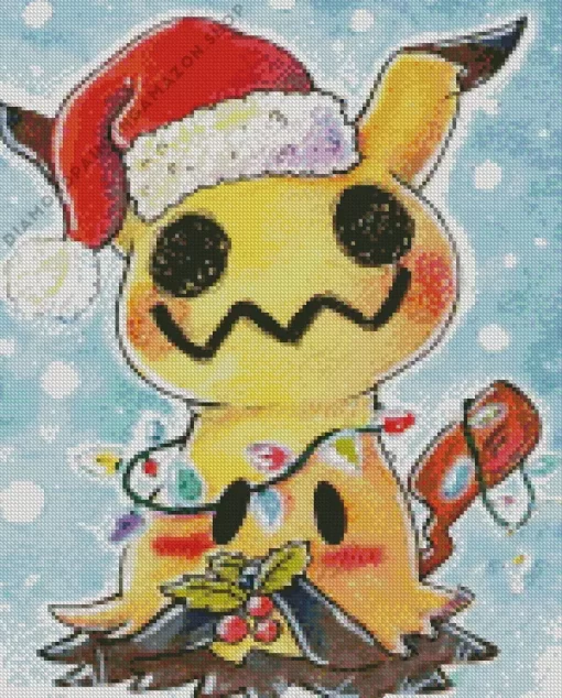 Christmas Mimikyu Diamond Painting