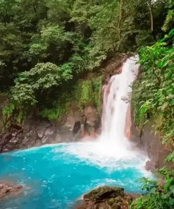 Costa Rica Waterfall Diamond Painting