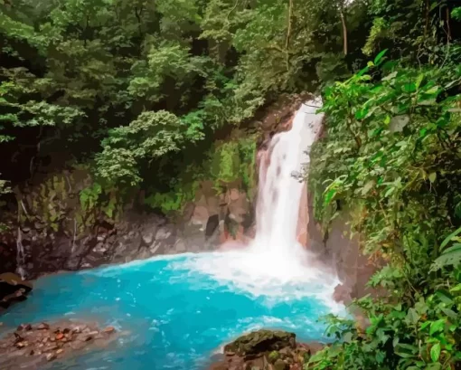 Costa Rica Waterfall Diamond Painting