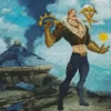 Escanor Diamond Painting