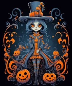 Halloween Girl Diamond Painting