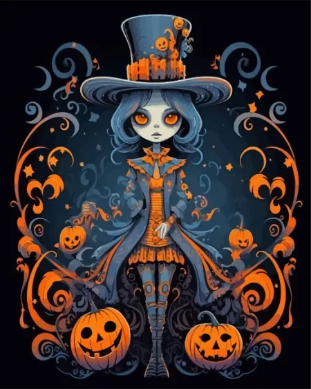 Halloween Girl Diamond Painting