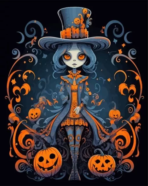 Halloween Girl Diamond Painting