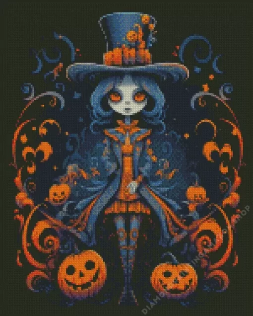 Halloween Girl Diamond Painting