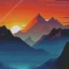 Mountain Sunrise Diamond Painting