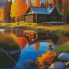 Log Cabin Diamond Painting