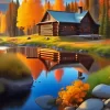 Log Cabin Diamond Painting