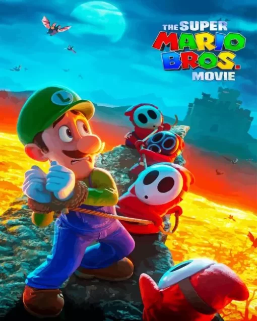 Mario Movie Poster Diamond Painting