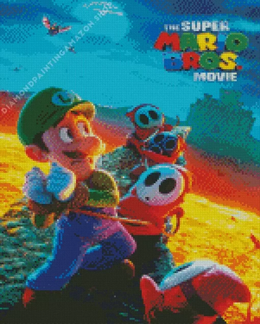 Mario Movie Poster Diamond Painting