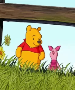 Piglet And Winnie Diamond Painting