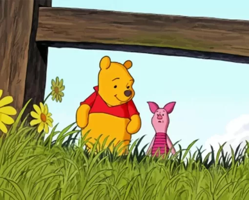 Piglet And Winnie Diamond Painting