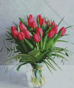 Tulips In Vase Diamond Painting