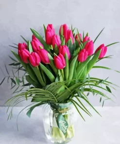 Tulips In Vase Diamond Painting