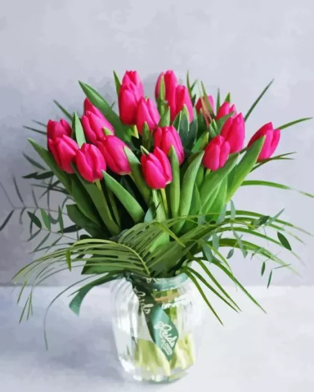 Tulips In Vase Diamond Painting