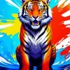 Pop Art Tiger Diamond Painting