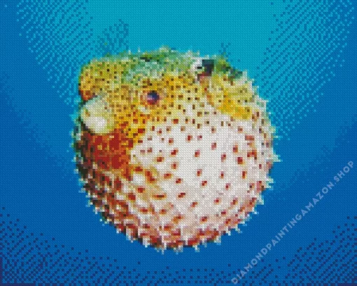 Cute Puffer Fish Diamond Painting