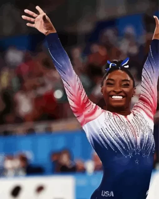 Simone Biles Diamond Painting