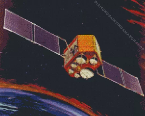 Space Satellite Diamond Painting