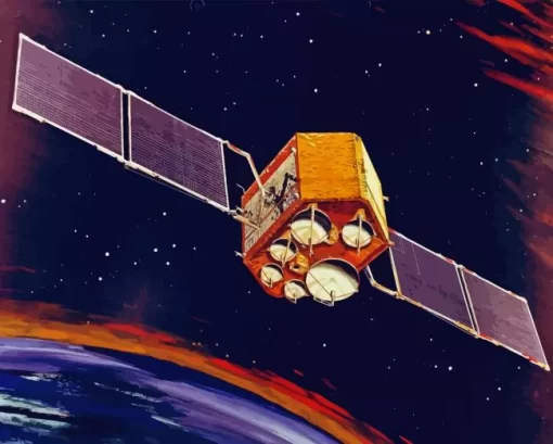 Space Satellite Diamond Painting