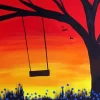 Swing Sunset Diamond Painting