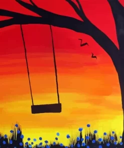 Swing Sunset Diamond Painting