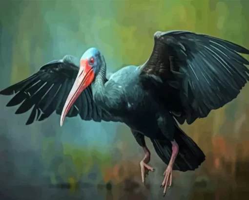 Black Ibis Art Diamond Painting