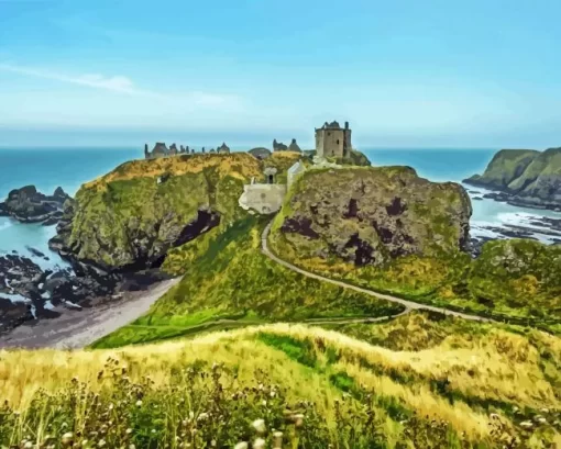 Dunnottar Castle Diamond Painting