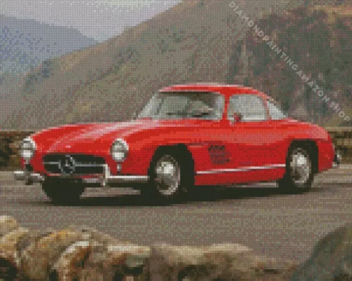 Mercedes 300sl Diamond Painting