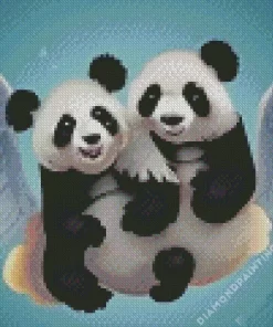 Panda Angel Diamond Painting