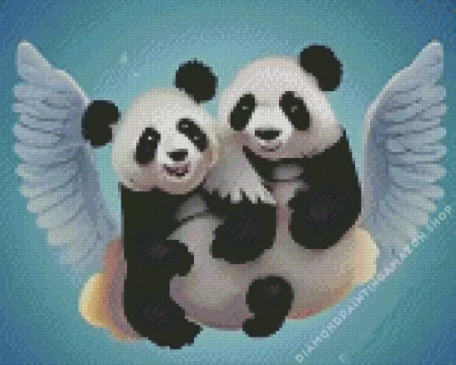 Panda Angel Diamond Painting