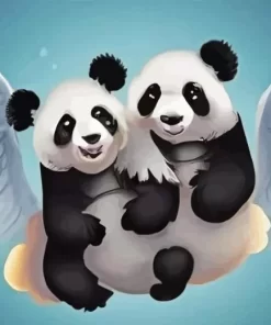 Panda Angel Diamond Painting