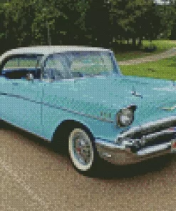 Blue 57 Chevy Diamond Painting