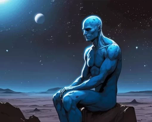 Doctor Manhattan Cartoon Diamond Painting