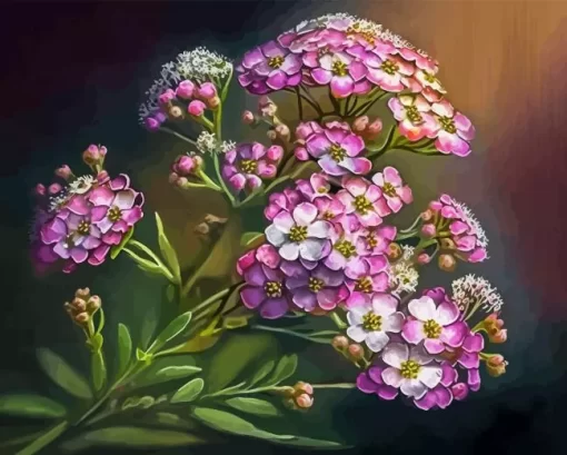 Pink Alyssum Diamond Painting